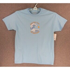 Kona Surf Club Hawaii Mens TShirt Large Blue Big Island Wave Sea Ocean Sun HI